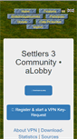 Mobile Screenshot of lobby.siedler3.net
