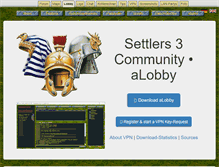 Tablet Screenshot of lobby.siedler3.net